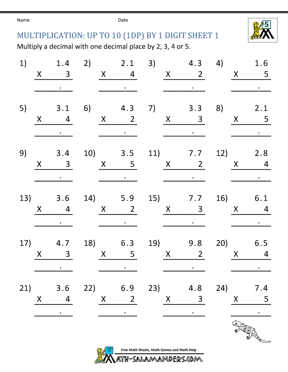 5th Grade Math Worksheets Multiplication And Division Times Tables 5th Grade Math Worksheets Multiplication And Division Times Tables