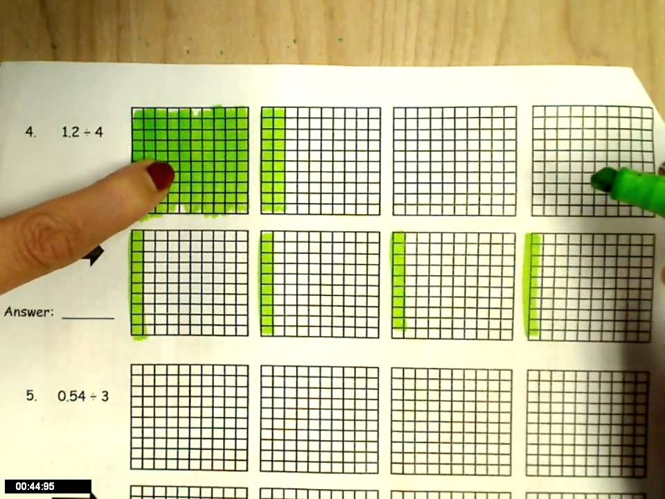 Dividing Decimals Modeling YouTube Dividing Decimals modeling YouTube