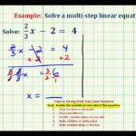 Ex Solve A Two Step Equation With A Fraction YouTube