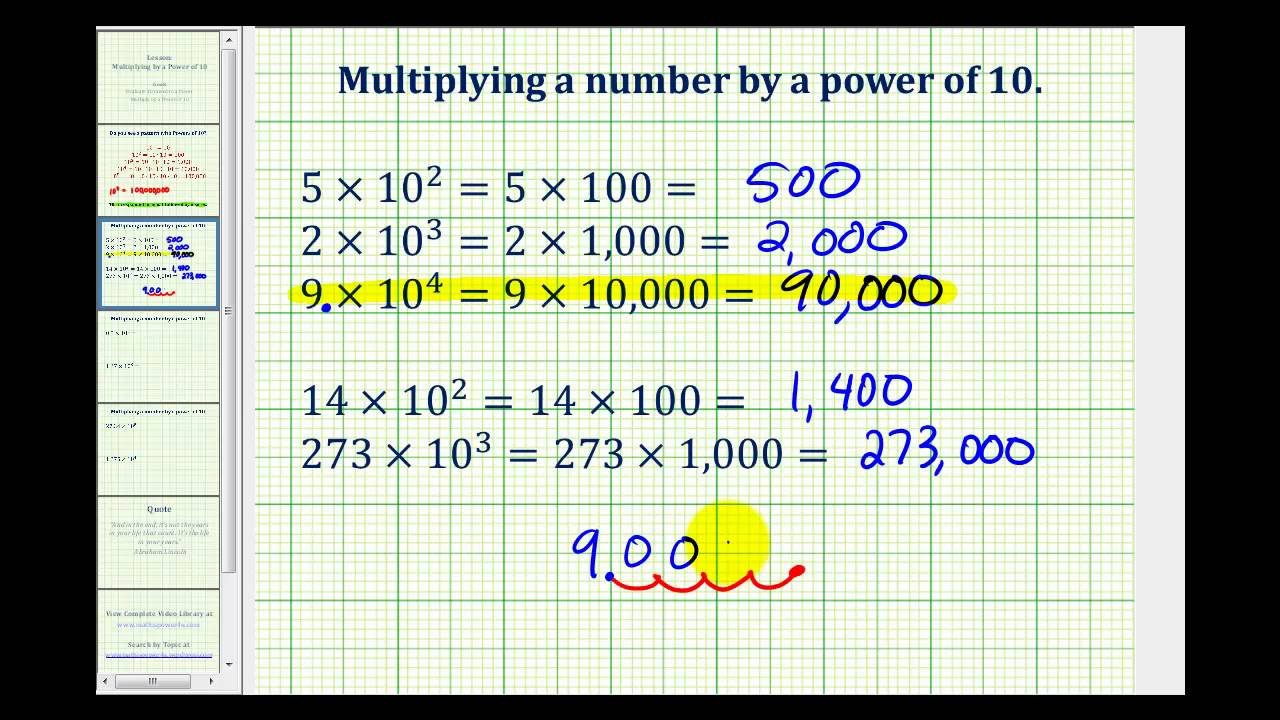 Multiplying By Powers Of Ten YouTube Multiplying By Powers Of Ten YouTube